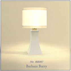 White gesso column desk lamp 3D models