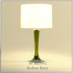 Green glaze base desk lamp 3D models
