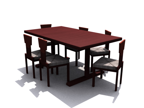 Brunet log household chair
