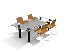 Commercial grave chair 3D models