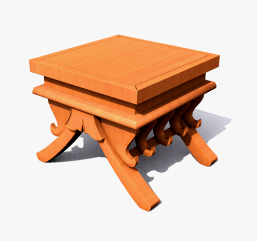 Square real wood DiaoYi tea table
