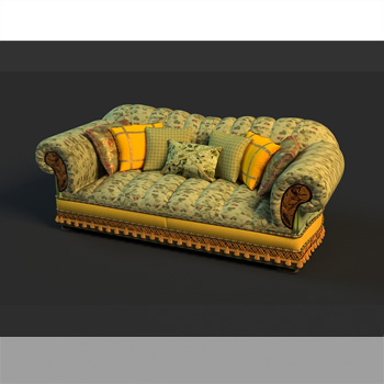 Russian style multiplayer cloth art sofa
