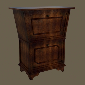 European solid wood cabinet two layers of restoring ancient ways
