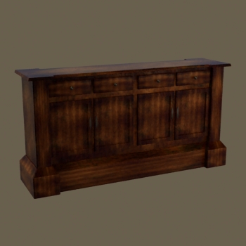 European wood retro counter
