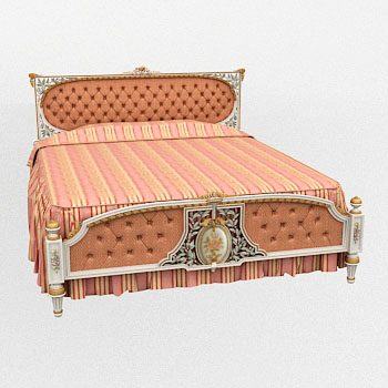 European fine woodcarving double bed
