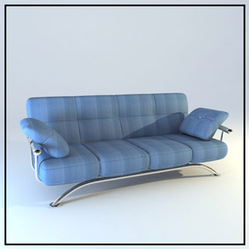 Blue fashion people sofa
