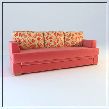 Double pink household soft sofa cloth art
