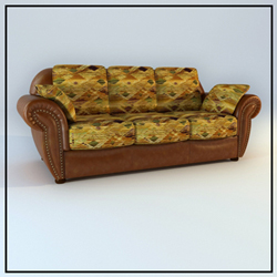 Restore ancient ways decorate cortical people sofa 3D models