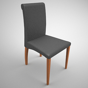 Concise wood art odd chair
