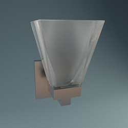 European personality transparent glass wall lamp