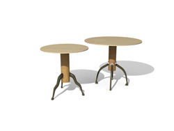 Round triangular table