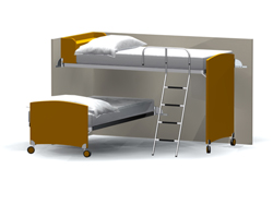 A simple bunk beds modern fashion