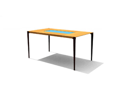 Chinese wooden rectangular tables