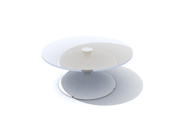 European White Dwarf glass round table