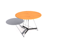Chinese small wooden round table
