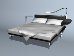 European fashion style double bed