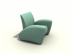 Chinese massage sofa blue monomer