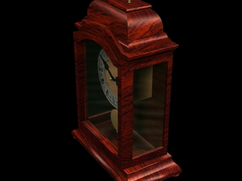 Red wall clock