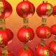 A string of red lanterns