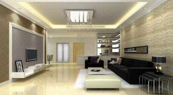Simple and stylish living room model