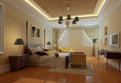 Gorgeous elegant bedroom model