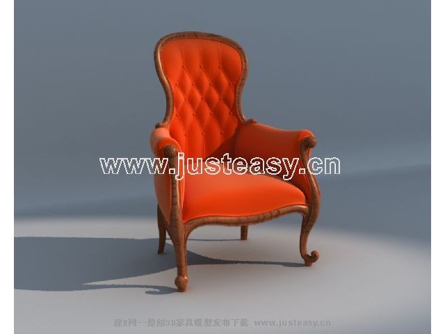 Single red sofa back