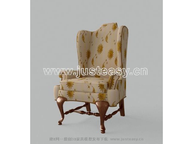 Single high-back sofa