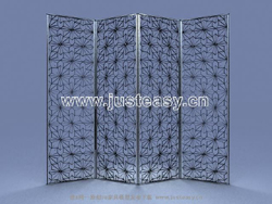 Every section of the metal texture wall