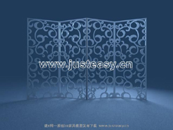 Every section of carved wood screen