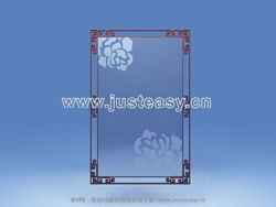 Transparent pattern of single wall