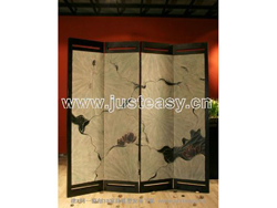 Classic wooden partition screen landscape