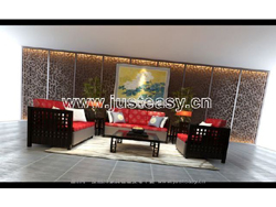 Modern classical Chinese wind sitting room