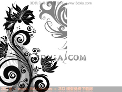 Mysterious black indoor map wallpaper