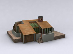 European-style manor house monomer
