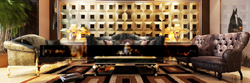 European-style combination of soft carpets and furniture
