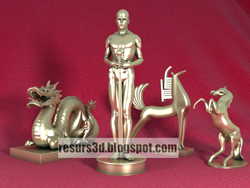 Various copper lubricious sculpture