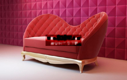 Big red treasure the double sofa