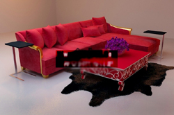 Big red sofa L-Po Yang