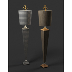 European-style wooden floor lamp arts