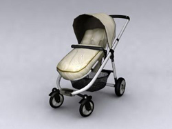 Shade baby four-wheel push cart