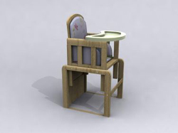 Fixed wooden stroller