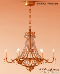 European crystal chandelier ring