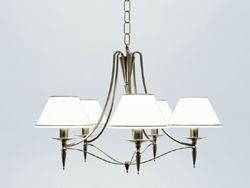 European white elegant chandelier