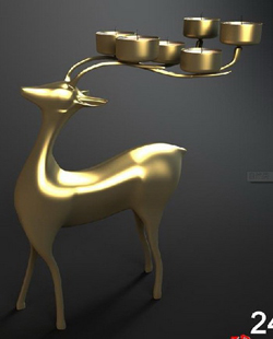 Animal shape metal candle holder