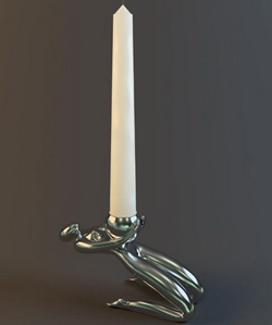 European sculpture candle