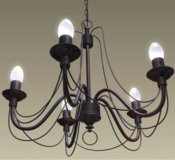 European-style elegance with high precious metal chandelier