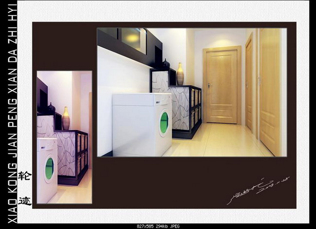 Warm small apartment home decoration design