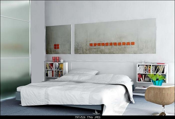 White elegant bedroom
