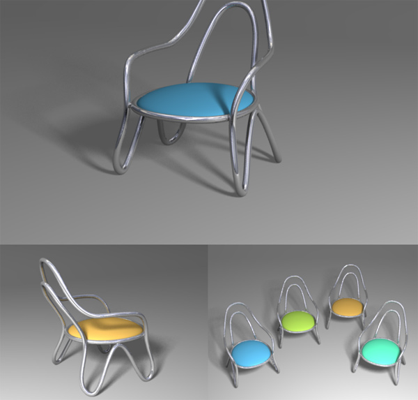 Round chair model flow line