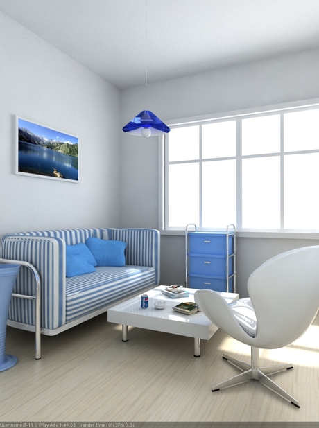 Simple and bright living room